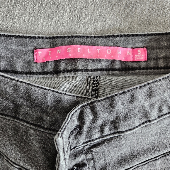 [Tinseltown] faded high waisted skinny black jeans - size 5 - Picture 4 of 4